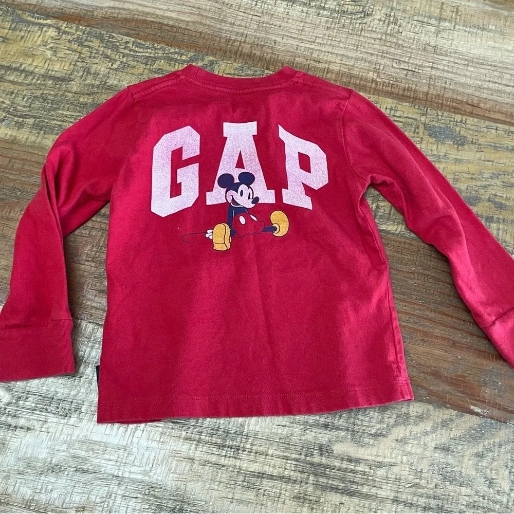 Disney Toddler 4 Gap Mickey Mouse long sleeve T Shirt organic cotton
